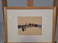 Tekening, j. f. van den berg, compositie, 1965 - afbeelding 1 van  8