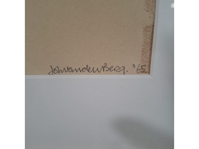 Tekening, j. f. van den berg, compositie, 1965 - afbeelding 4 van  8