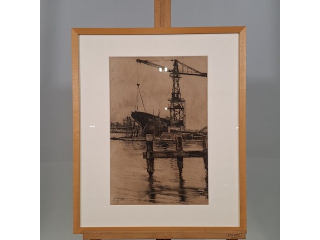 Tekening, j. veerman, 1960 - afbeelding 1 van  7