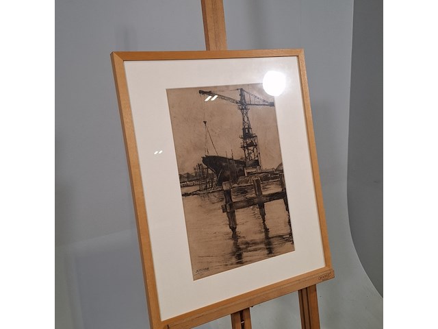 Tekening, j. veerman, 1960 - afbeelding 2 van  7