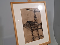 Tekening, j. veerman, 1960 - afbeelding 2 van  7