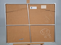 Tekening, jos vrielink, man op bank, 1981 - afbeelding 6 van  7