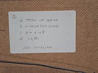 Tekening, jos vrielink, man op bank, 1981 - afbeelding 7 van  7