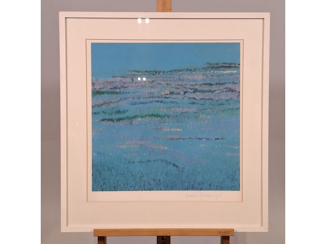 Tekening, m. frenken, land bij nachtlicht, 1978 - afbeelding 1 van  5