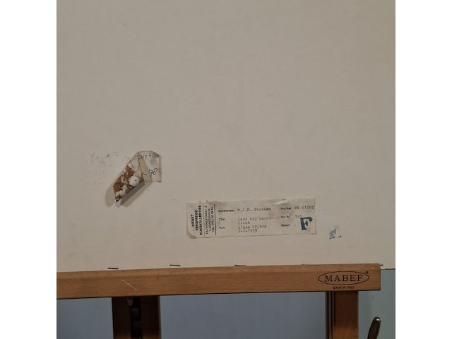 Tekening, m. frenken, land bij nachtlicht, 1978 - afbeelding 5 van  5