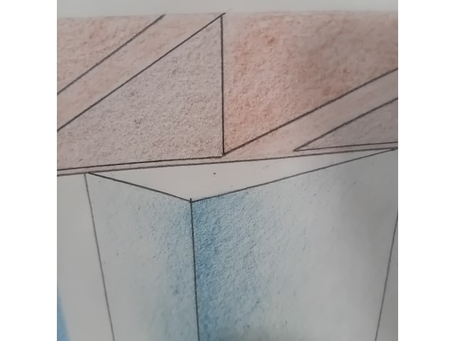 Tekening, m.j. rijpstra, landschap 19, 1973 - afbeelding 4 van  8