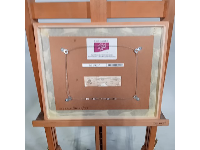 Tekening, m.j. rijpstra, landschap 19, 1973 - afbeelding 7 van  8