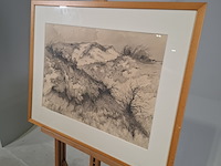 Tekening, p. cox, katwijkse duinen, 1969 - afbeelding 3 van  9