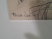 Tekening, p. cox, katwijkse duinen, 1969 - afbeelding 4 van  9