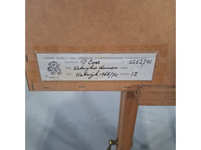Tekening, p. cox, katwijkse duinen, 1969 - afbeelding 9 van  9