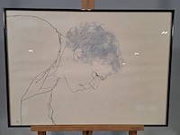 Tekening, p. janssen, portret bart 1, 1982