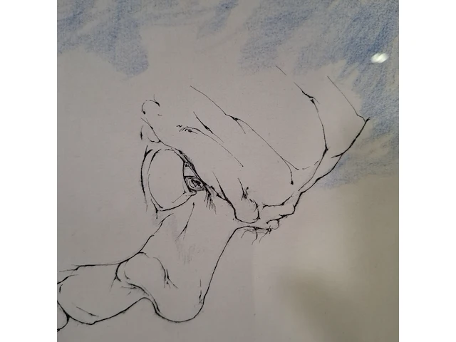 Tekening, p. janssen, portret bart 1, 1982 - afbeelding 2 van  9
