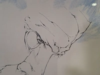Tekening, p. janssen, portret bart 1, 1982 - afbeelding 2 van  9