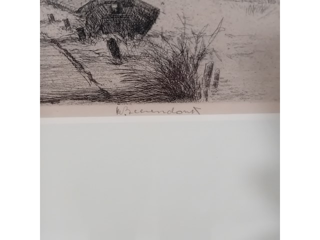 Tekening, r. beerendonk, landschap - afbeelding 5 van  8