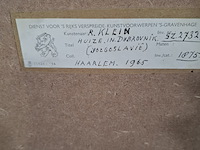 Tekening, r. klein, huize in dubrovnik, 1965 - afbeelding 7 van  7