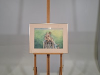 Tekening, s. van der ent, afstand, 1977 - afbeelding 1 van  6