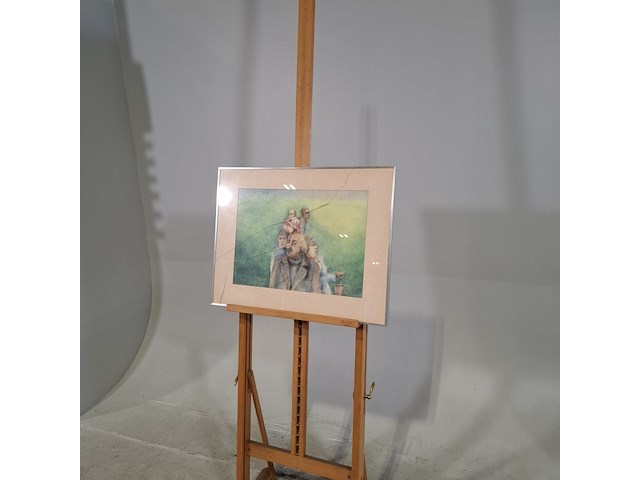 Tekening, s. van der ent, afstand, 1977 - afbeelding 3 van  6