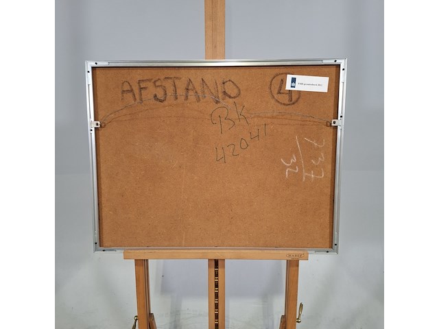 Tekening, s. van der ent, afstand, 1977 - afbeelding 6 van  6