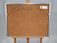 Tekening, s. van der ent, afstand, 1977 - afbeelding 6 van  6