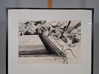 Tekening, v. nieuwenhuizen, afbraak graansilo