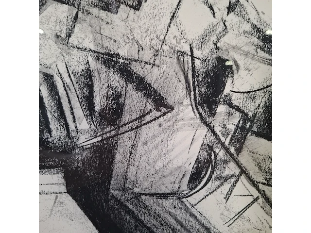 Tekening, v. nieuwenhuizen, afbraak graansilo - afbeelding 2 van  9