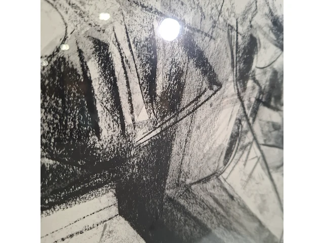 Tekening, v. nieuwenhuizen, afbraak graansilo - afbeelding 4 van  9
