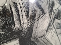 Tekening, v. nieuwenhuizen, afbraak graansilo - afbeelding 4 van  9