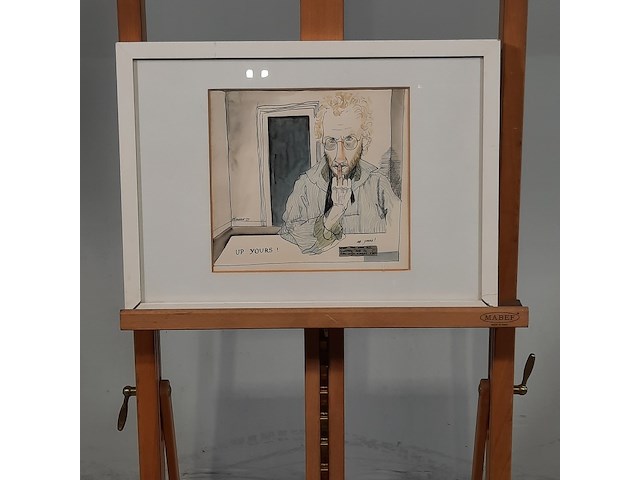 Tekening, w. greefkens, up yours!, 1977 - afbeelding 1 van  8