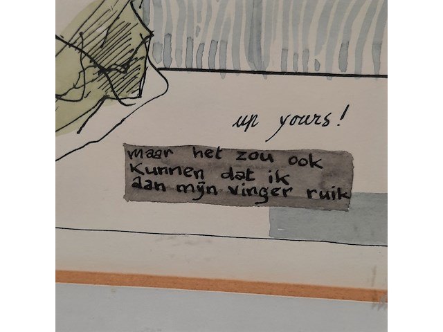 Tekening, w. greefkens, up yours!, 1977 - afbeelding 4 van  8