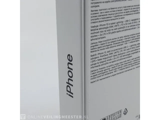 Telefoon apple, iphone 13 a2633 128gb midnight - afbeelding 3 van  8