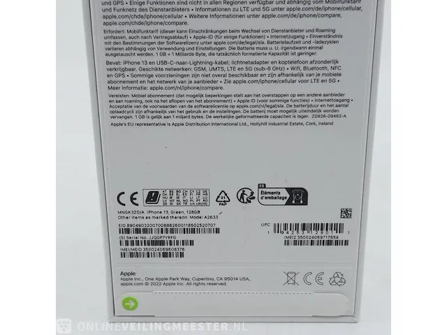 Telefoon apple, iphone 13 green 128gb a2633 - afbeelding 7 van  12