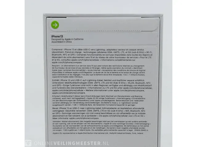 Telefoon apple, iphone 13 green 128gb a2633 - afbeelding 12 van  12