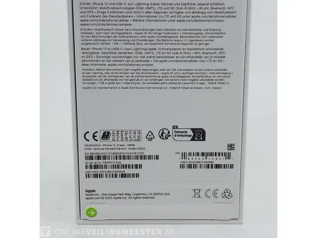 Telefoon apple, iphone 13 green 128gb a2633 - afbeelding 4 van  6