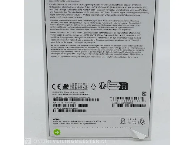 Telefoon apple, iphone 13 green 128gb a2633 - afbeelding 4 van  6