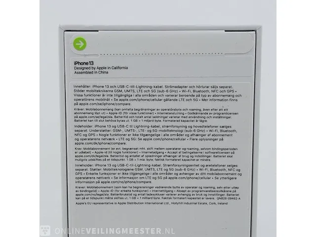 Telefoon apple, iphone 13 green 128gb a2633 - afbeelding 3 van  6