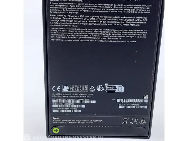 Telefoon apple, iphone 13 pro max 256gb a2643 - afbeelding 4 van  6