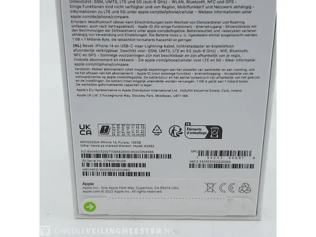 Telefoon apple, iphone 14 128gb a2882 - afbeelding 4 van  6
