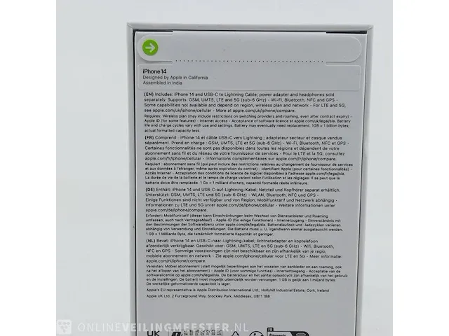 Telefoon apple, iphone 14 128gb a2882 - afbeelding 3 van  6