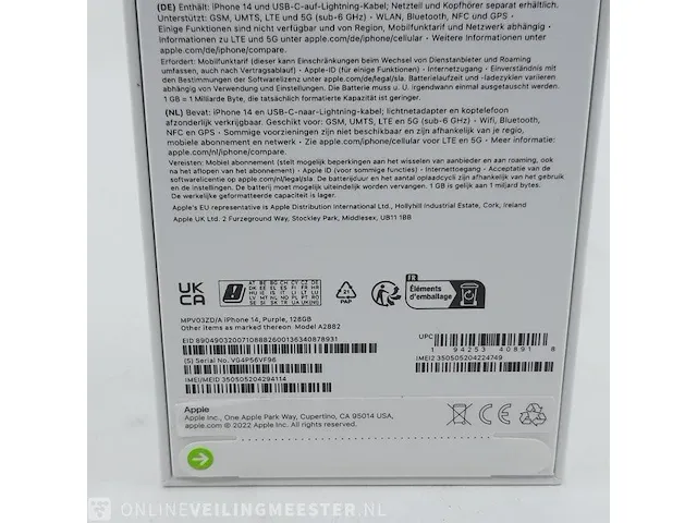 Telefoon apple, iphone 14 128gb a2882 - afbeelding 4 van  6