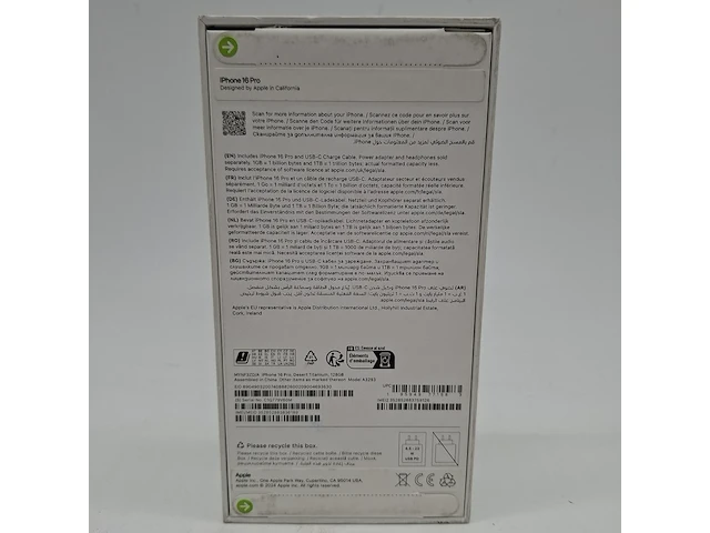Telefoon apple, iphone 16 pro a3293 128gb - afbeelding 2 van  4