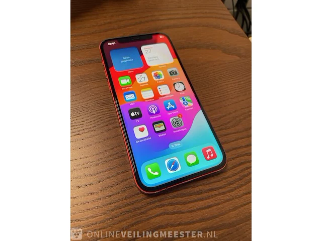 Telefoon iphone, 12 128gb , rood - afbeelding 1 van  3