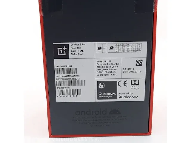 Telefoon oneplus, 9 pro 5g 128gb stellar black - afbeelding 7 van  7