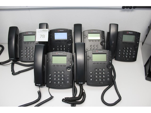 Telefoontoestellen polycom hd voice, zes stuks. - afbeelding 1 van  2