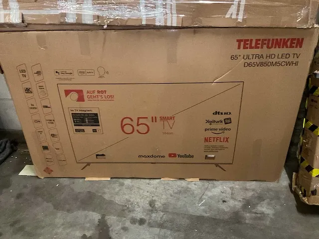 Telefunken - 65 inch - televisie (4x) - afbeelding 8 van  10