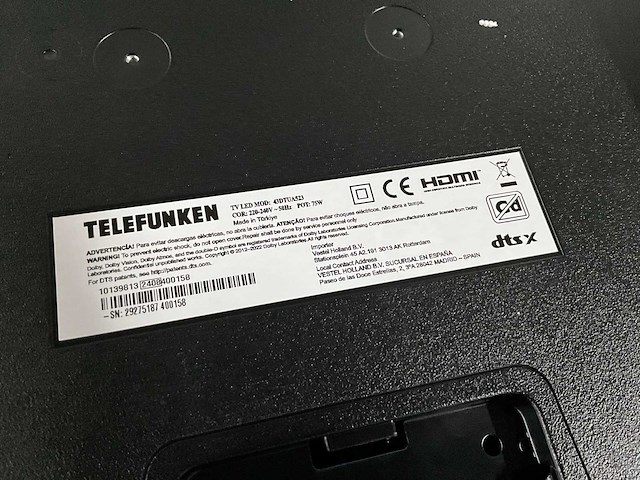 Telefunken 43dtua523 led televisie - afbeelding 7 van  8