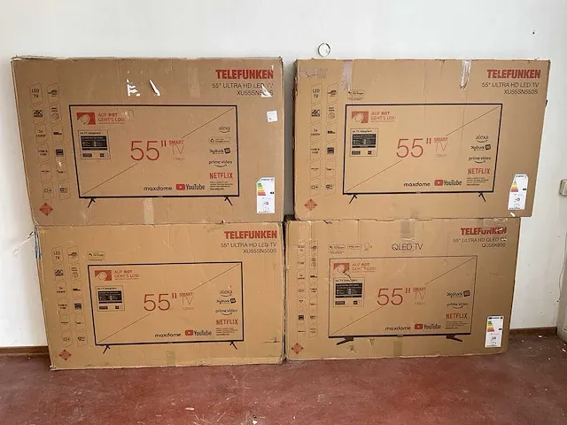 Telefunken ultra hd led 55 inch televisie (4x) - afbeelding 1 van  16