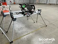 Telescoop afkortcirkelzaagmachine inclusief onderstel - afbeelding 2 van  4