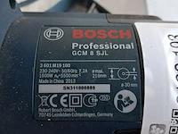 Telescoop-/afkortzaag 216mm 230v~ bosch, gcm 8 sjl, bouwjaar 2014 - afbeelding 7 van  7