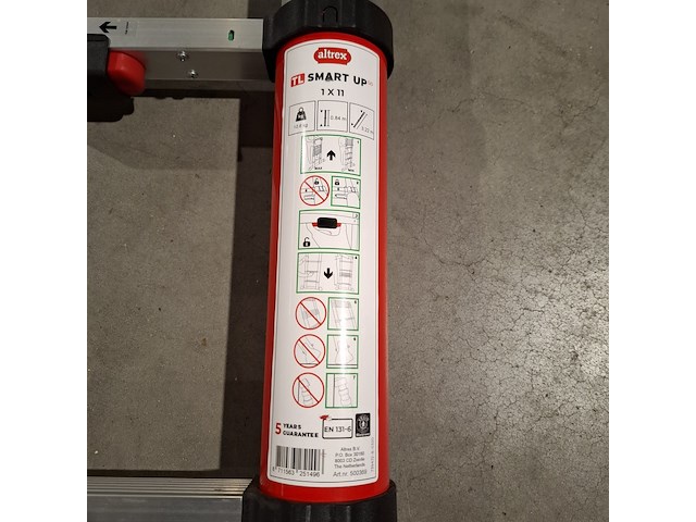 Telescoop ladder met werktrap, o.a. altrex, tl smart up 1x 11 - afbeelding 7 van  12