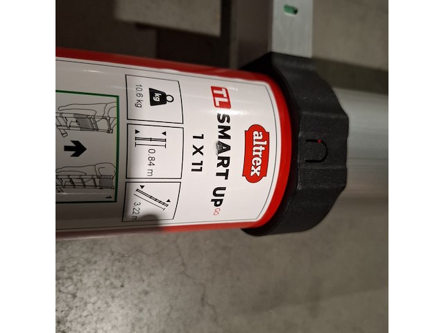 Telescoop ladder met werktrap, o.a. altrex, tl smart up 1x 11 - afbeelding 8 van  12